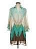 Chico's 100% Polyester Teal 3/4 Sleeve Blouse Size S - photo 1