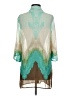 Chico's 100% Polyester Teal 3/4 Sleeve Blouse Size S - photo 2