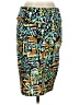Lularoe Print Teal Casual Skirt Size M - photo 1
