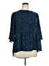 Faded Glory 100% Polyester Blue 3/4 Sleeve Blouse Size XL - photo 1