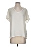CALVIN KLEIN JEANS 100% Polyester Ivory Short Sleeve Top Size S - photo 1