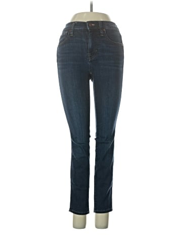 Madewell Petite 10" High-Rise Skinny Jeans in Woodland Wash: TENCEL&trade; Denim Edition (view 1)
