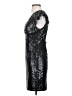 Aqua 100% Polyester Metallic Black Cocktail Dress Size XS - photo 5