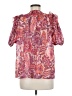 Olivaceous 100% Polyester Pink Short Sleeve Blouse Size M - photo 2