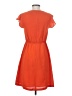 Esley 100% Polyester Solid Orange Casual Dress Size S - photo 2