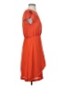 Esley 100% Polyester Solid Orange Casual Dress Size S - photo 4