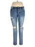 Jeans Solid Blue Jeans Size XL - photo 1