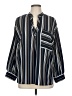 Lush Stripes Blue 3/4 Sleeve Blouse Size M - photo 1