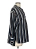Lush Stripes Blue 3/4 Sleeve Blouse Size M - photo 4
