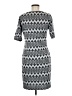 Lularoe Chevron-herringbone Aztec Or Tribal Print Black Gray Casual Dress Size M - photo 2
