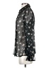 Topshop 100% Polyester Black Long Sleeve Blouse Size 4 - photo 5