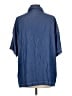 Shein Blue Short Sleeve Button-Down Shirt Size L - photo 2