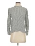 Zara Houndstooth Silver Long Sleeve Blouse Size S - photo 1