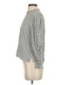 Zara Houndstooth Silver Long Sleeve Blouse Size S - photo 5