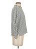 Zara Houndstooth Silver Long Sleeve Blouse Size S - photo 4