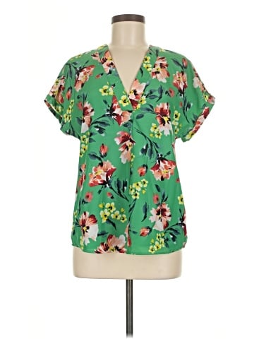 Lauren by Ralph Lauren Short Sleeve Blouse (view 1)