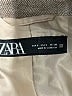 Zara 100% Polyester Gray Tan Coat Size S - photo 6