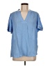 Well Worn 100% Viscose Blue Short Sleeve Blouse Size M - photo 1