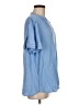Well Worn 100% Viscose Blue Short Sleeve Blouse Size M - photo 4