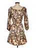 AaKaa Floral Brown Casual Dress Size S - photo 2