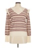 Joie Stripes Ivory Wool Pullover Sweater Size M - photo 1