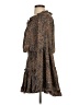 Buddy Love 100% Polyester Animal Print Brown Casual Dress Size S - photo 5