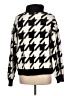 Adika 100% Polyester Houndstooth Black Pullover Sweater Size L - photo 2