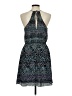 BCBGMAXAZRIA Paisley Blue Cocktail Dress Size M - photo 2