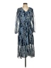 Joie 100% Polyester Paisley Blue Cocktail Dress Size S - photo 1