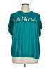 Torrid Teal Short Sleeve Blouse Size 1X Plus (1) - photo 1