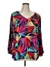 Escapada 100% Rayon Teal 3/4 Sleeve Blouse Size 1X - photo 1