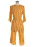 Everly 100% Rayon Stripes Yellow Jumpsuit Size M - photo 2