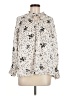 Zara Basic Polka Dots Ivory Long Sleeve Blouse Size M - photo 1