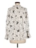 Zara Basic Polka Dots Ivory Long Sleeve Blouse Size M - photo 2