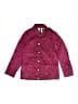 Burberry 100% Polyamide Argyle Burgundy Jacket Size 10 - photo 1