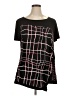 Avenue Black Short Sleeve Top Size 14 - 16 Plus - photo 1