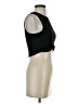 Glam 100% Polyester Black Sleeveless Top Size S - photo 4