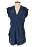 Babaton 100% Silk Solid Blue Romper Size XS - photo 1