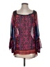 Hale Bob Purple Long Sleeve Blouse Size S - photo 1