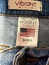 Vibrant M.I.U Graphic Blue Jeans Size 9 - photo 7