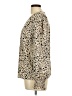Shein Animal Print Tan Long Sleeve Blouse Size L - photo 5