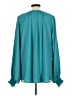 Unbranded 100% Polyester Teal Long Sleeve Blouse Size L - photo 2