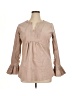 Cortland Park Tan Long Sleeve Blouse Size XL - photo 1