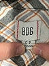 BDG Plaid Ivory Long Sleeve Button-Down Shirt Size S - photo 7