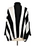 JM Collection Stripes Black Poncho Size M (petite) - photo 2
