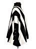 JM Collection Stripes Black Poncho Size M (petite) - photo 4