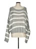 Shop Neighbor 100% Acrylic Stripes Gray Pullover Sweater Size L - photo 1