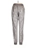 Caramela 100% Polyester Metallic Silver Casual Pants Size L - photo 2