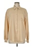 The Drop Solid Tan Long Sleeve Blouse Size M - photo 1