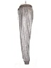 Caramela 100% Polyester Metallic Silver Casual Pants Size L - photo 5